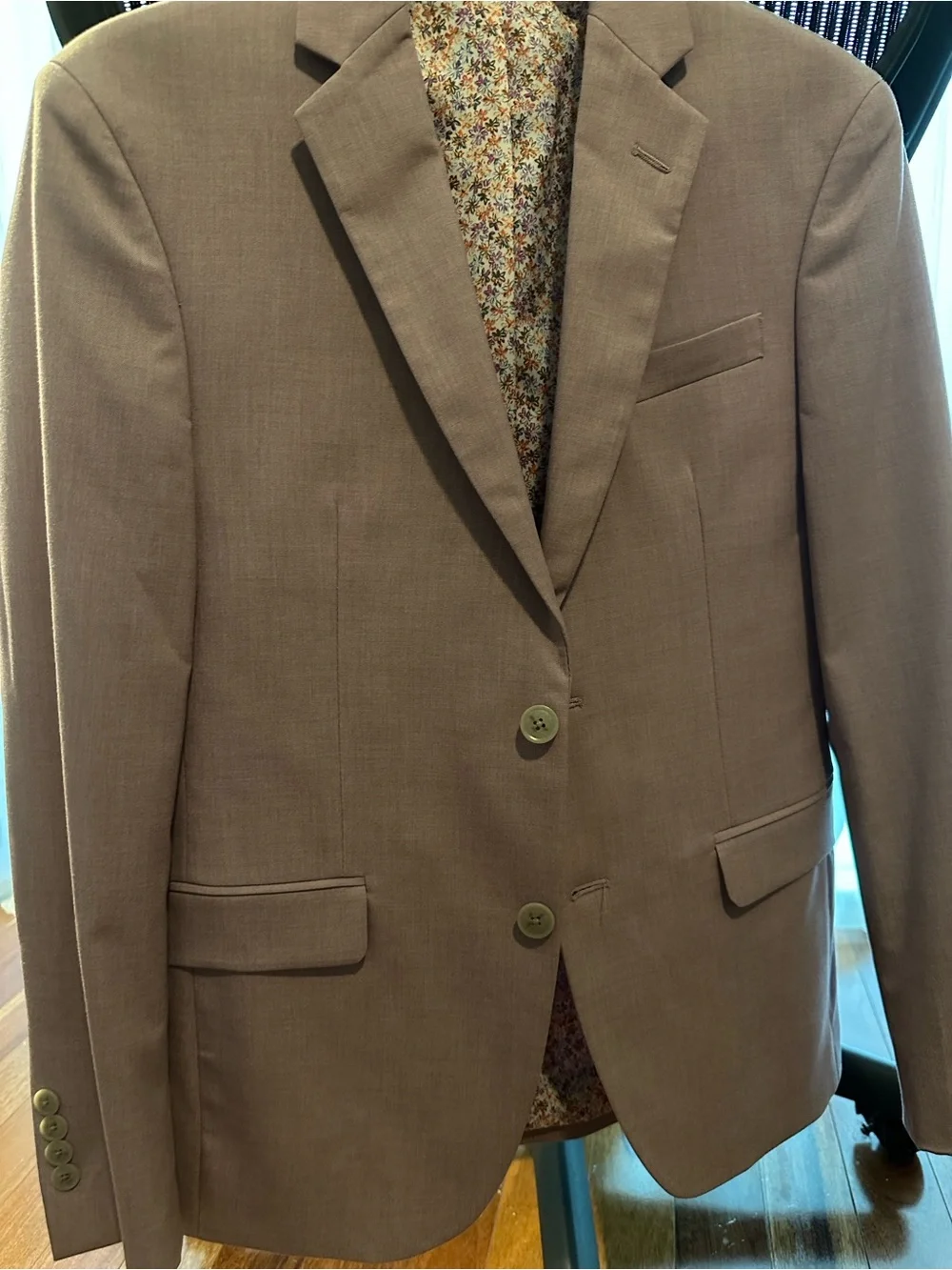 Egara Skinny Fit Notch Lapel Suit Separates Coat